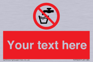 Custom prohibition not drinking water